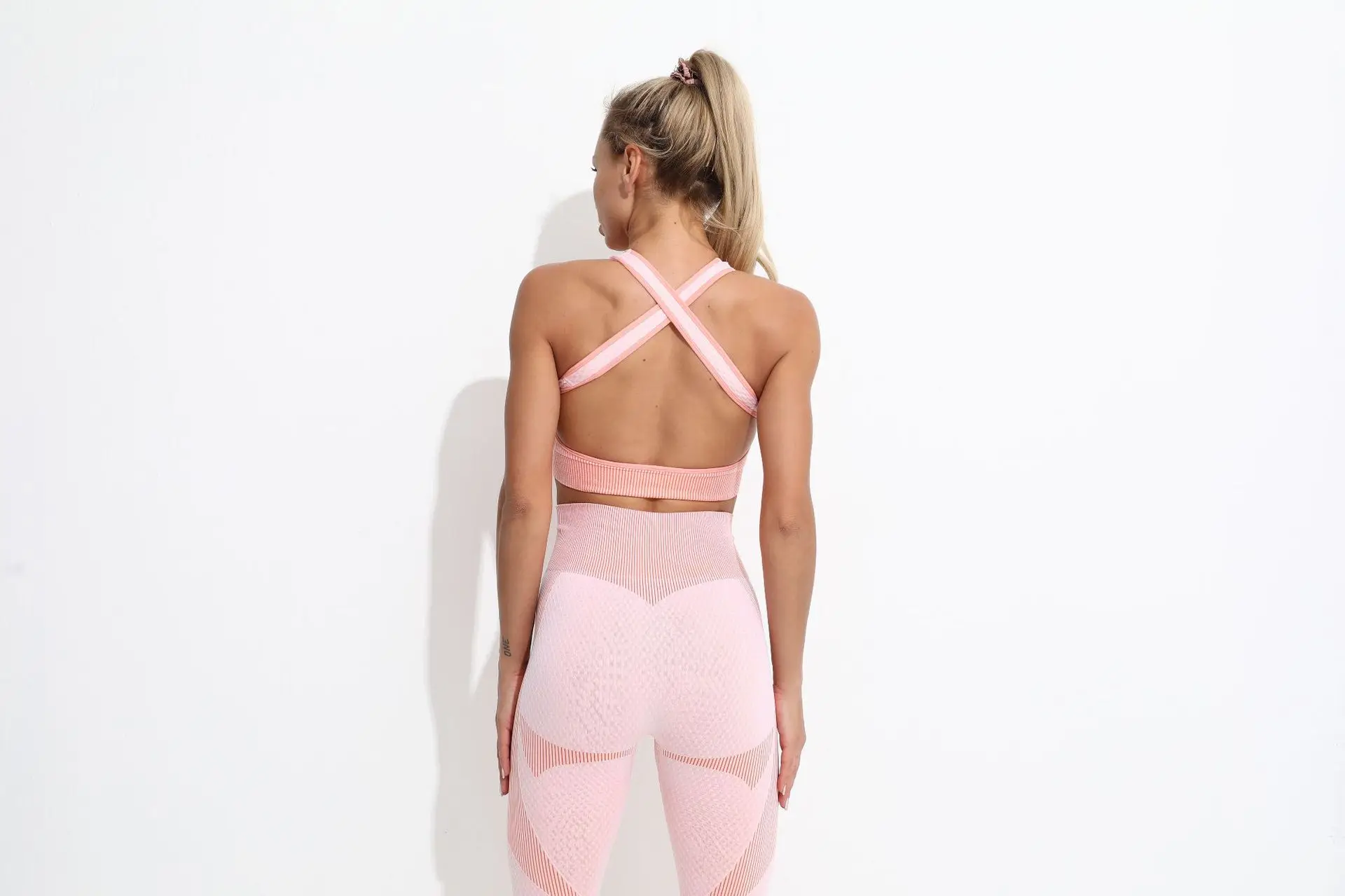 2/3PCS Women's Sportswear Seamless Yoga Set Workout Gym Clothing Fitness Long Sleeve Crop Top High Waist Leggings Sports Suits