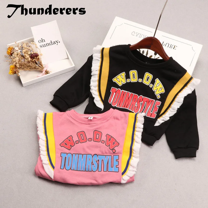 Thunderers/весенне-Осенняя детская футболка с буквенным принтом; футболка с забавным рисунком; детские летние топы; детская рубашка на День Благодарения
