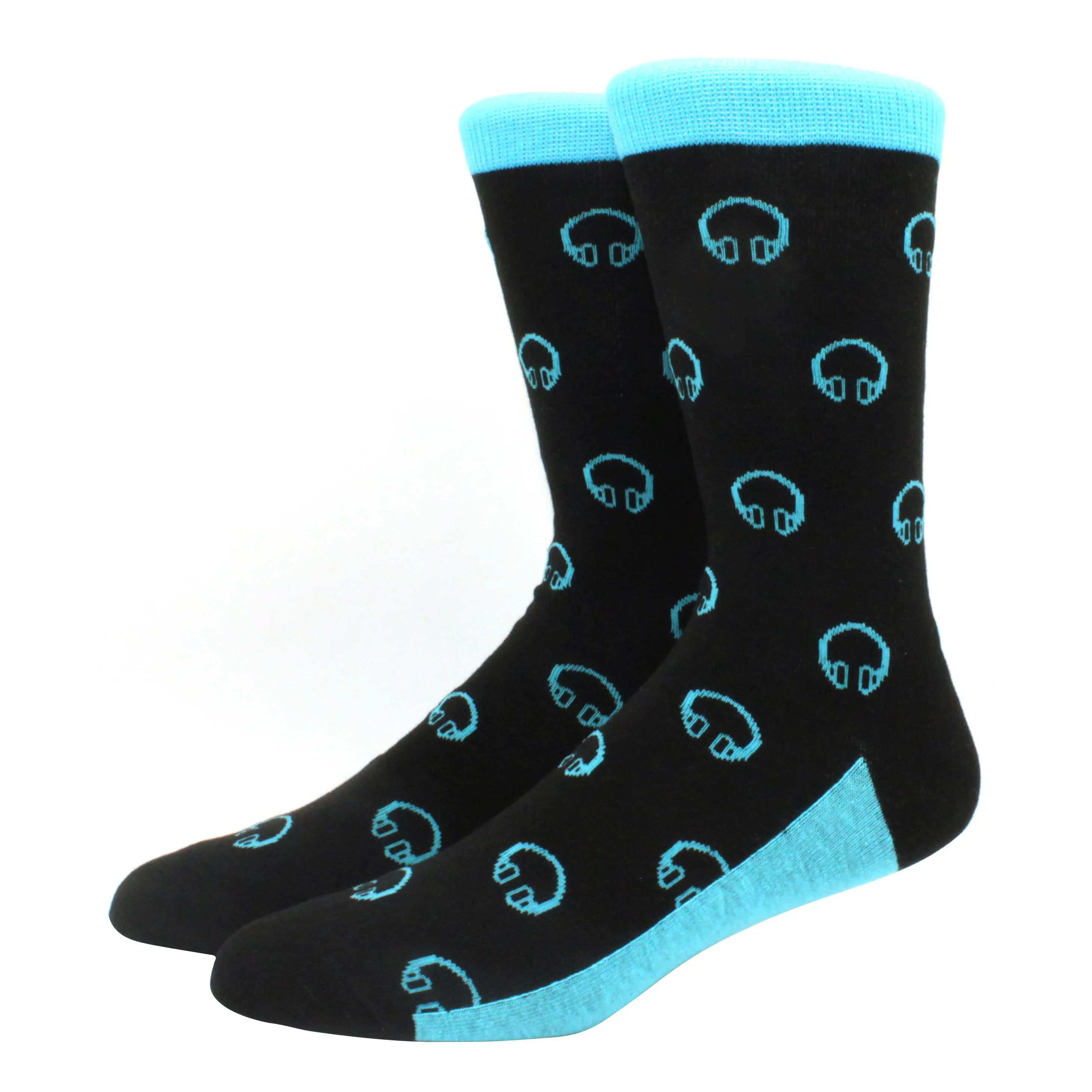 Vibrant Hiphop Cotton Men's Socks - Harajuku Fun Animal Design