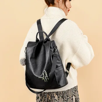 

Backpack Women's 2020 New Style Fashion Casual Travel Bag Waterproof WOMEN'S PU Backpack