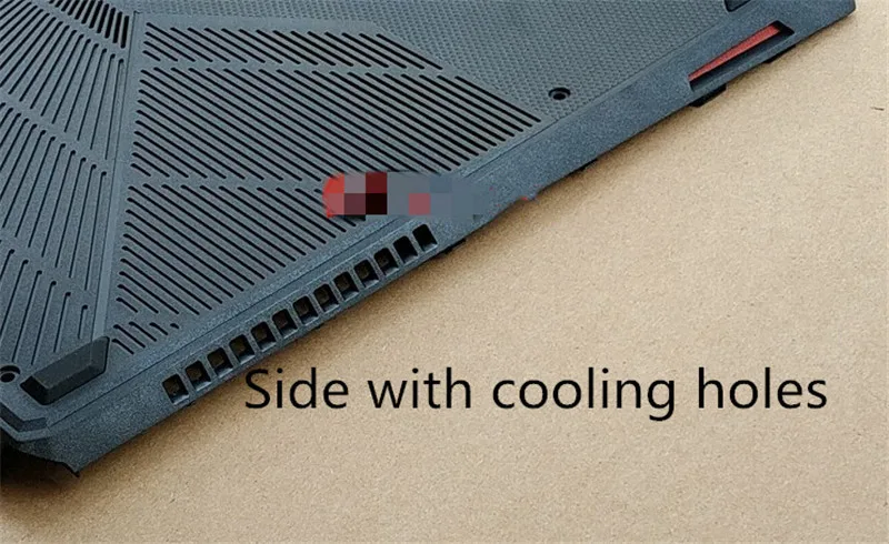 Абсолютно чехол для ноутбука ASUS FX86 FX86F FX505 FX95 D shell host задняя крышка Нижняя крышка Черный чехол - Цвет: With louvers
