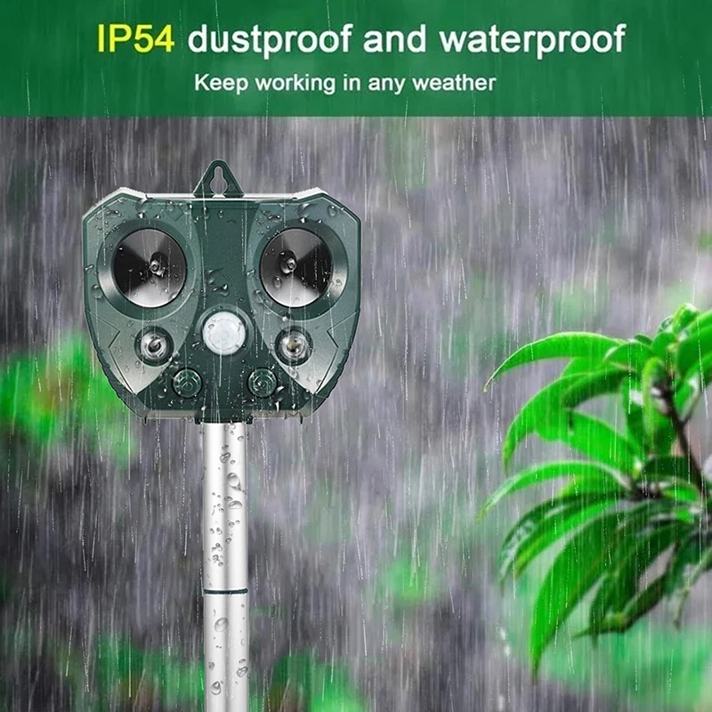 Solar Powered Motion Activated Animal Ultrasonic Cats Dogs Repeller Frighten Animals 511 For Outdoor Gardening Ultrasonic
Solar Powered Motion Activated Animal Ultrasonic Cats Dogs Repeller Frighten Animals 511 For Outdoor Gardening Ultrasonic