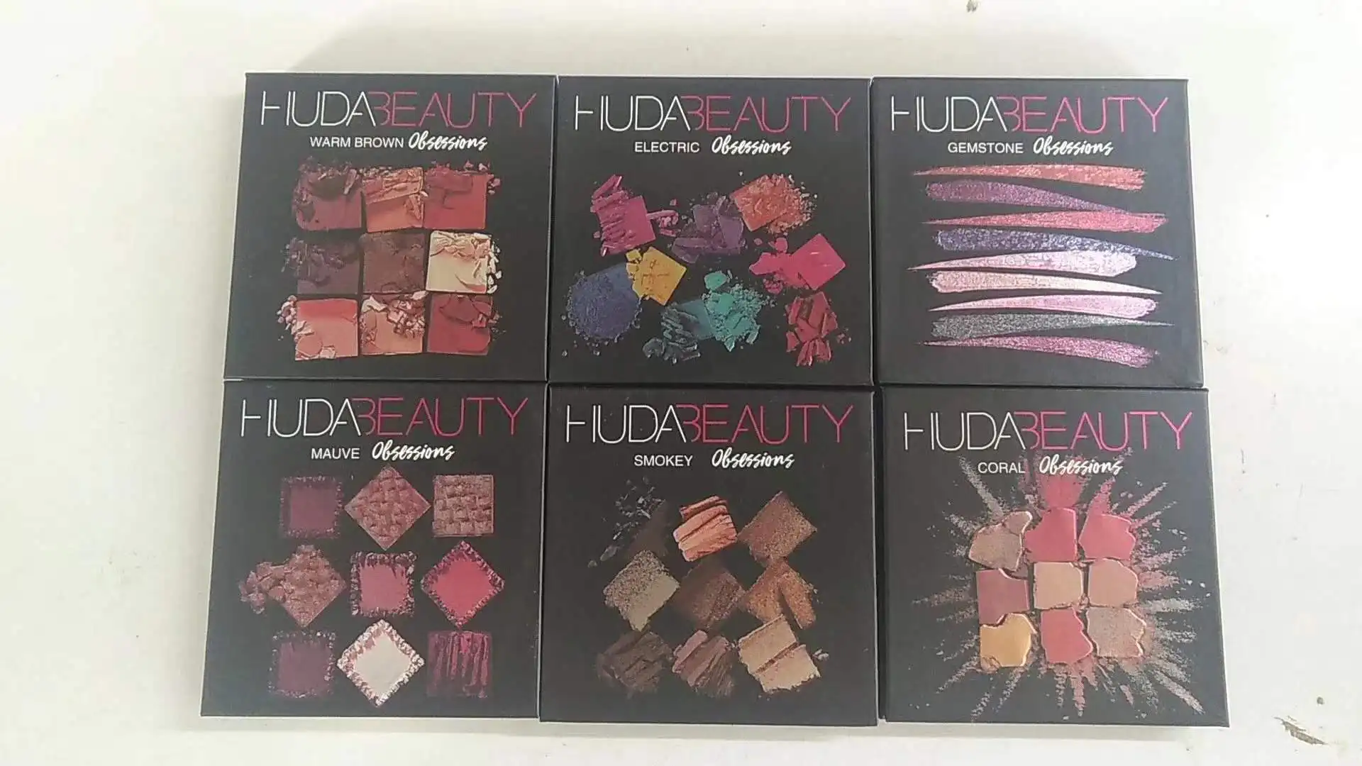 Новинка Hudas beauty розовое золото тени для век Палитра матовые мерцающие тени для век Палитра Обнаженная макияж дымчатый блеск Тени для век Пудра - Цвет: 6pcs