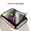 Verre souple pour bracelet de montre apple montre apple 5 4 3 44mm 40mm 42mm/38mm iwatch housse de protection d'écran accessoires de montre apple ► Photo 3/6