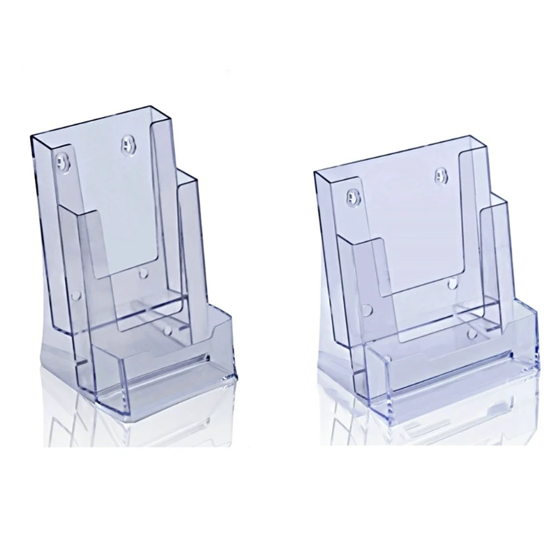 Clear Literature Holder Rack Card Stand for Reception Clinic Office Retail Store | Канцтовары для офиса и дома
