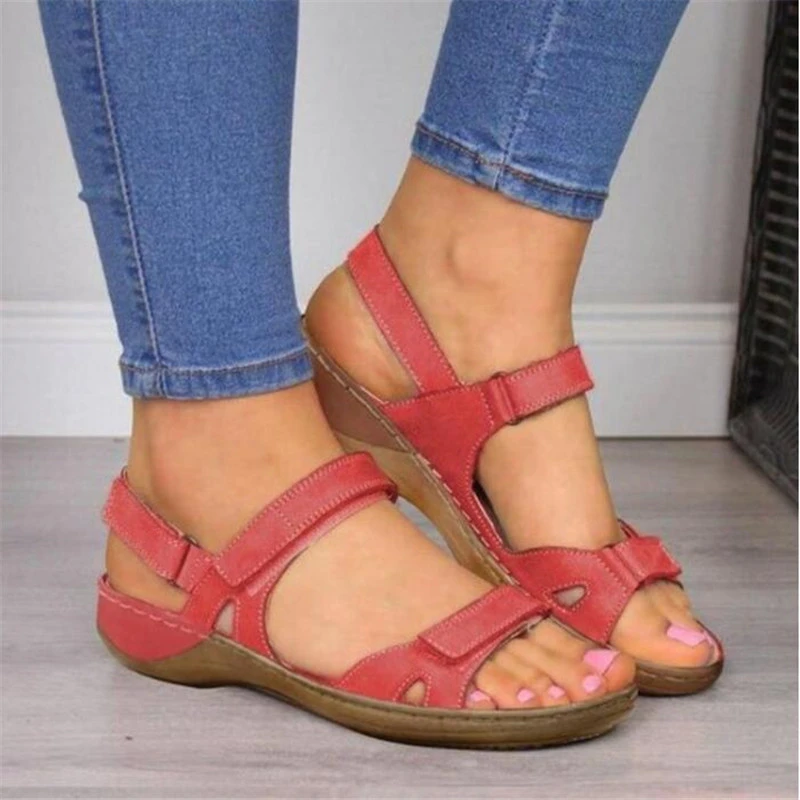 low heel comfortable sandals