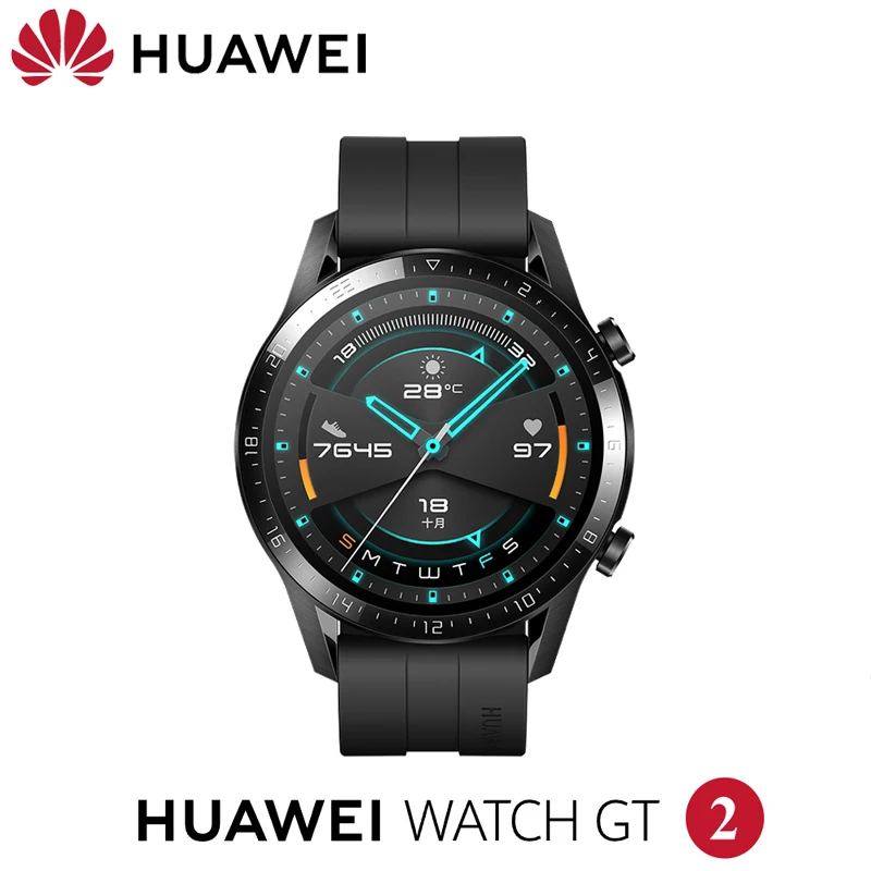 Умные часы Huawei Watch GT 2, Bluetooth 5,1, умные часы, кислород крови, 14 дней, телефонный звонок, частота сердечных сокращений для Android iOS