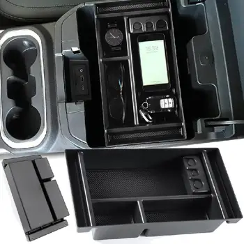 

Car Armrest Center Storage Box Container Glove Organizer Accessories For Chevy Silverado GMC Sierra 1500 2019