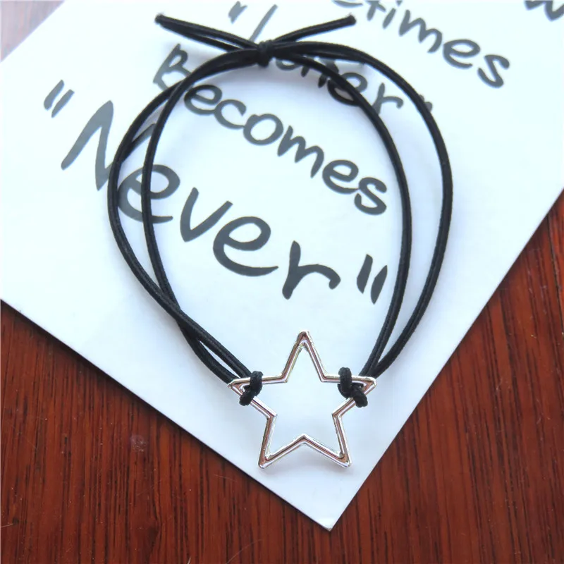 

1PCS Simple Alloy Star Elastic Hair Bands For Women Creative Headband Scrunchy Kids Turban Hair Accessories For Girls 2019 NEW