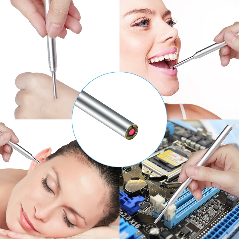 3,9 мм линза для чистки ушей HD1080P 3в1 USB медицинский Wifi эндоскоп ...