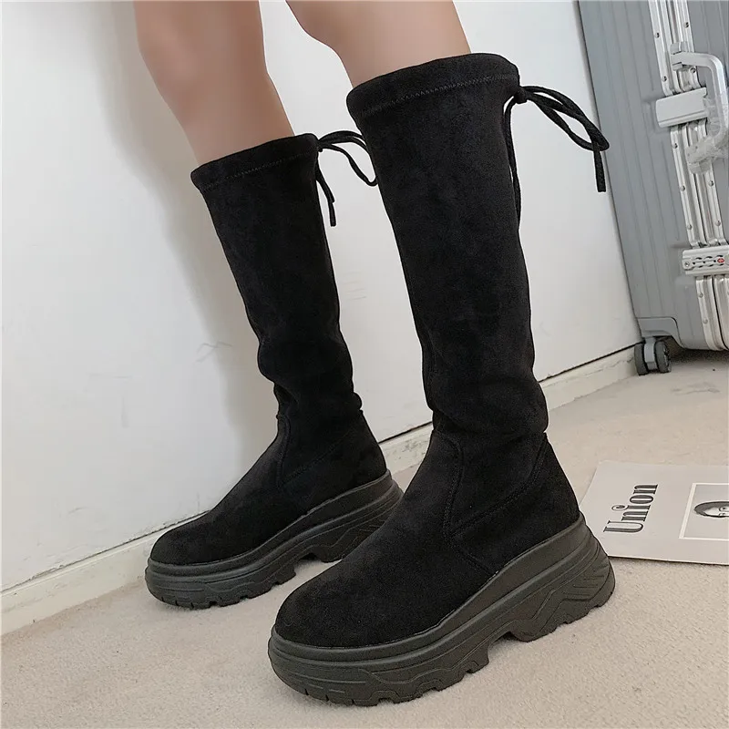 LMCAVASUN/замшевые ботинки; сезон осень-зима; женская обувь; bottes femme calzado mujer