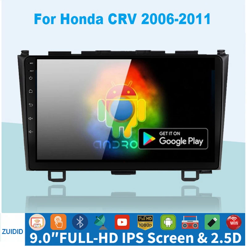 Автомагнитола 2 din Android для Honda CR-V 3 RE CRV 2007-2011 автомобильное радио автомобильный