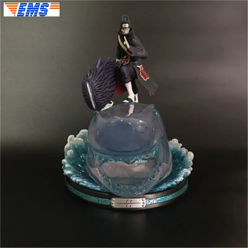 Черный 1" Статуя Наруто Akatsuki бюст Hoshigaki Kisame полноразмерный портрет Samehada GK Коллекционная модель игрушки коробка 38 см Z2819 - Цвет: Черный