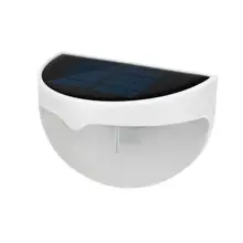 Водонепроницаемый светодиодный светильник на солнечных батареях, светильник на солнечных батареях, настенный светильник с датчиком, 6 светодиодный уличный садовый светильник