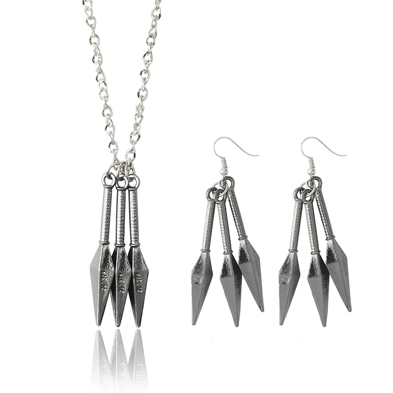 Cartoon 3pcs/Lot Kunai Badge Pendant Necklace Japan Anime Cosplay Jewelry Fashion Weapon Design Cute Gift for Comic Fans NEW | Украшения и