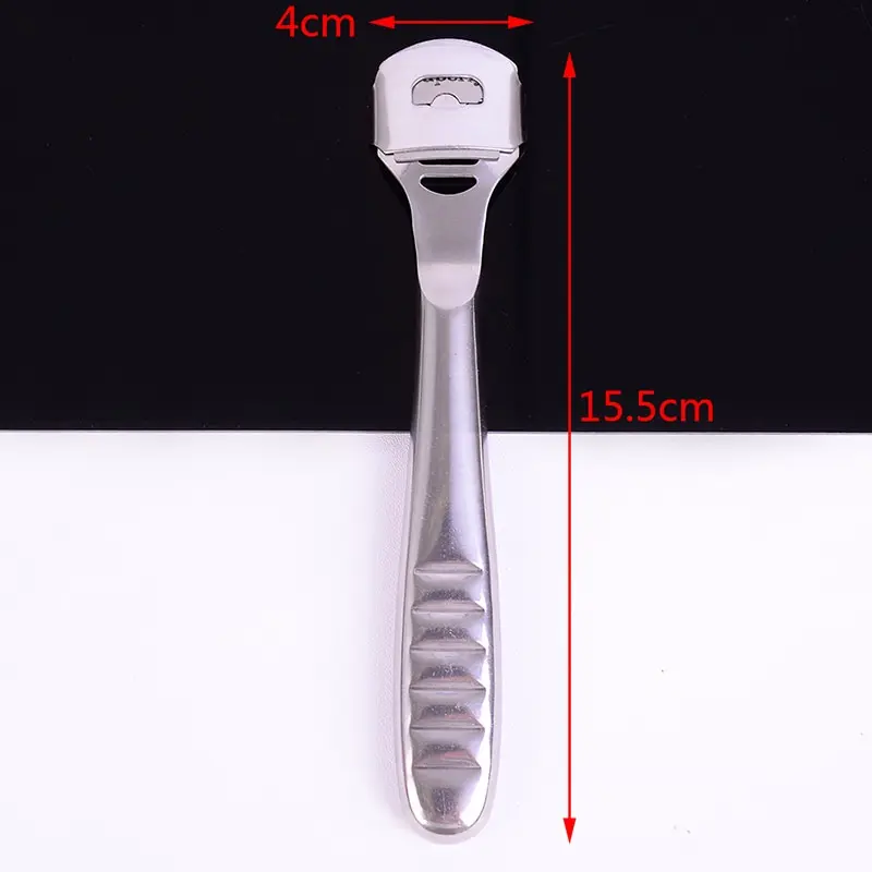 Горячее предложение, нож из нержавеющей стали для удаления омертвевшей кожи ног, бритва, триммер для педикюра, лезвия для ухода за ногами, инструменты для педикюра
