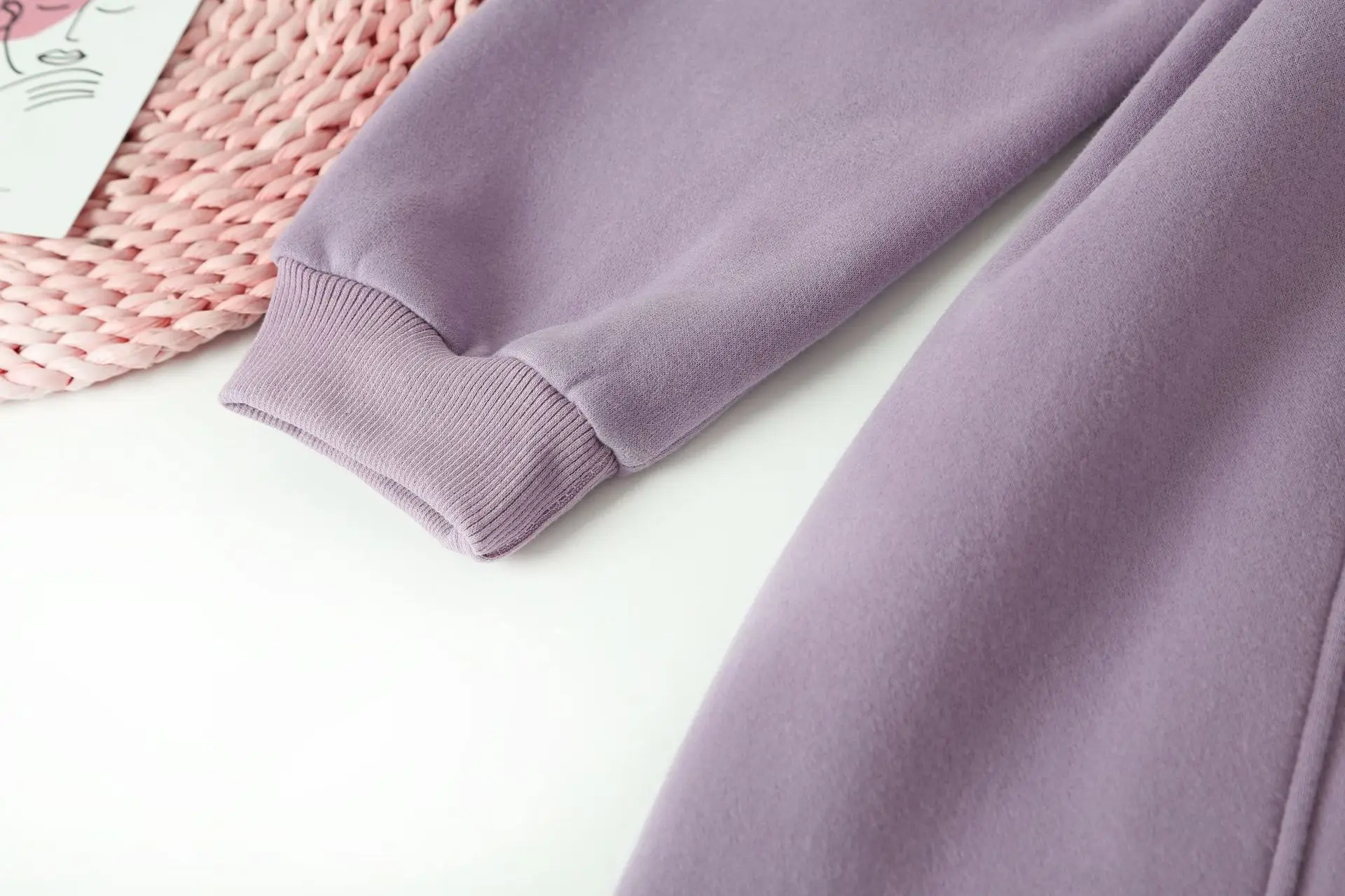 Blvyisla 4XL XXXL размера плюс с длинным рукавом-фонариком фиолетовая толстовка с капюшоном женские длинные толстовки с открытым подолом Топы плотные флисовые Топы