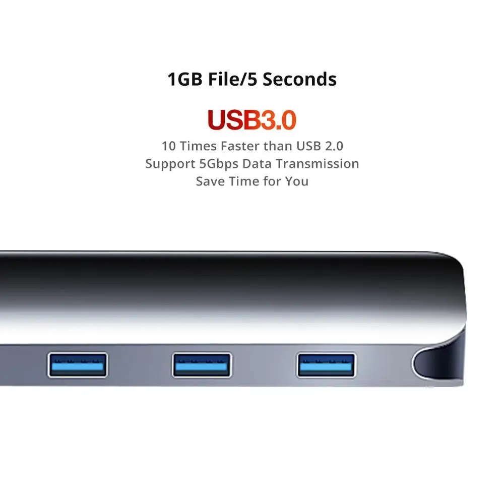 ISky для Microsoft Surface usb хаб док станция Pro7 Hub Порт репликатор USB3.0 HDMI Type C PD Pro SP7|USB-хабы| |