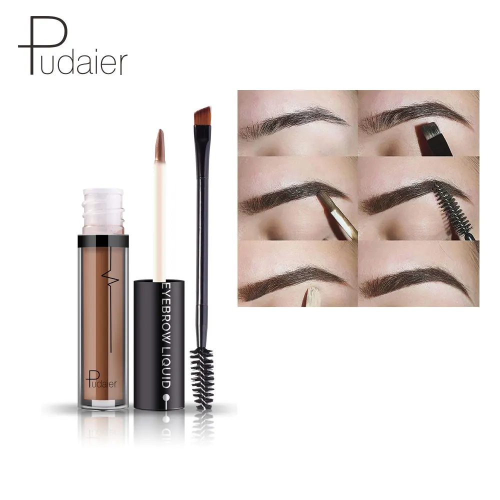 Pudaier, 1 шт., тени для бровей и бровей, гель для бровей, косметика, макияж для женщин, высокий пигментный макияж, карандаш для бровей