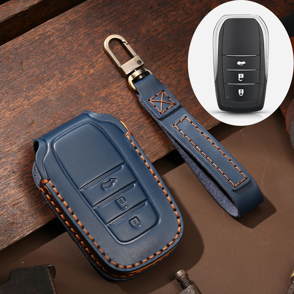 KEYYOU-custodia-portachiavi-in-pelle-per-Toyota-Fortuner-Prado-Camry-Rav4-Chr-c-hr-Land-Cruiser.jpg Cover chiave telecomando per Toyota Fortuner Prado Camry Rav4 Chr c-hr Land Cruiser 200 Avensis Auris Corolla SUV 2017 2018 - KEYYOU custodia portachiavi in pelle per Toyota Fortuner Prado Camry Rav4 Chr c hr Land Cruiser