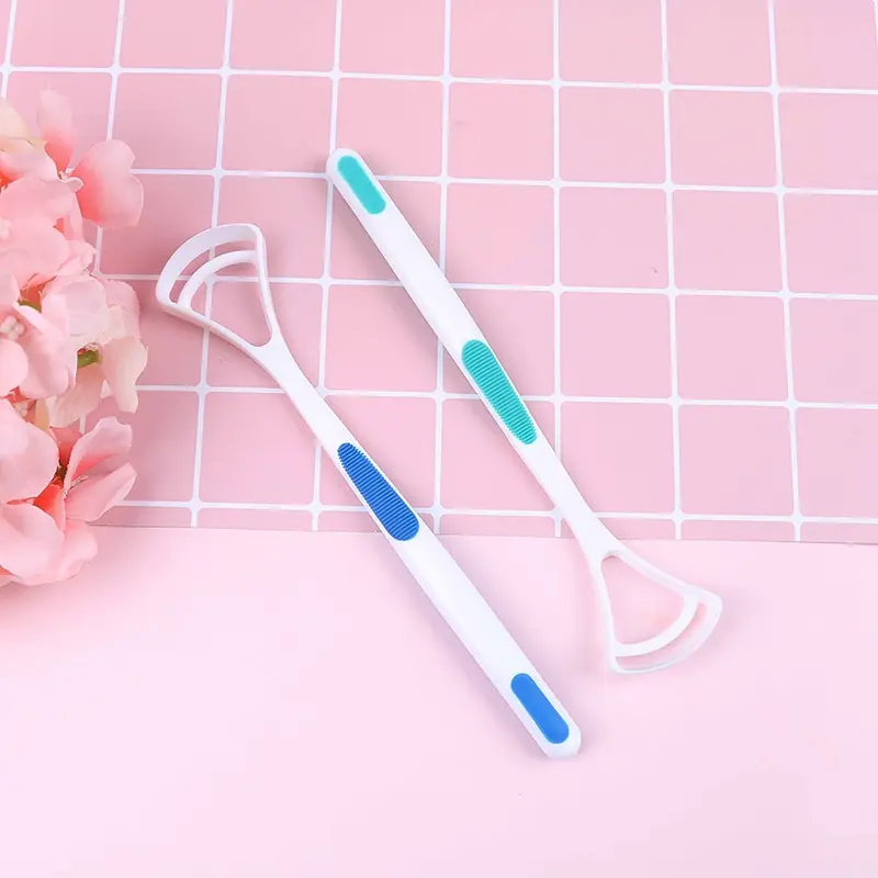 2PCS/1PCS Tongue Brush Tongue Cleaner Scraper Cleaning Tongue Scraper For Oral Care Keep Fresh Breath Dental Care Tongue Clean
