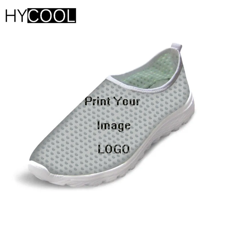 HYCOOL; Мужская прогулочная обувь с принтом черепа; женская спортивная обувь на плоской подошве; коллекция года; уличные летние кроссовки для мужчин; дышащая сетка - Цвет: Custom AA