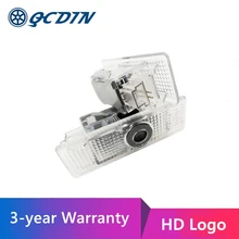 QCDIN, 2 шт., для автомобиля BMW, светодиодный логотип на дверь, декоративный светильник, добро пожаловать, проектор, светильник Plug& Play для всех моделей автомобилей BMW