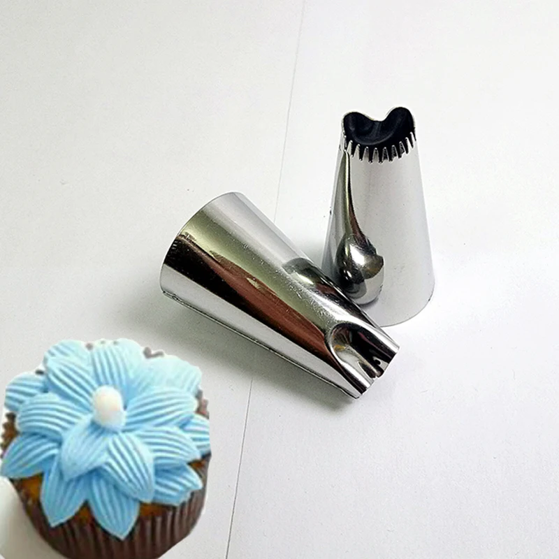 

1pc Stainless Steel Large Size Cream Cupcake Nozzle Cake Decoration Tool Piping Cream Icing Tool Nozzle Tips Kitchen Baking Tool