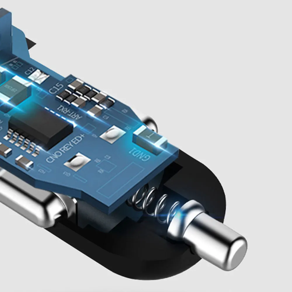 DJSona 5V 2.4A двойной зарядное устройство USB цифровой дисплей Автомобильный аккумулятор напряжение адаптер мобильного телефона для телефона планшета