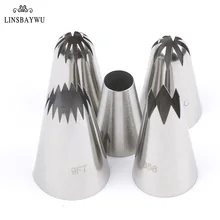 5 шт./компл. инструменты для украшения торта большой Обледенение труб насадки крем торт украшения Советы Нержавеющая сталь Кухня формы для выпечки Инструменты