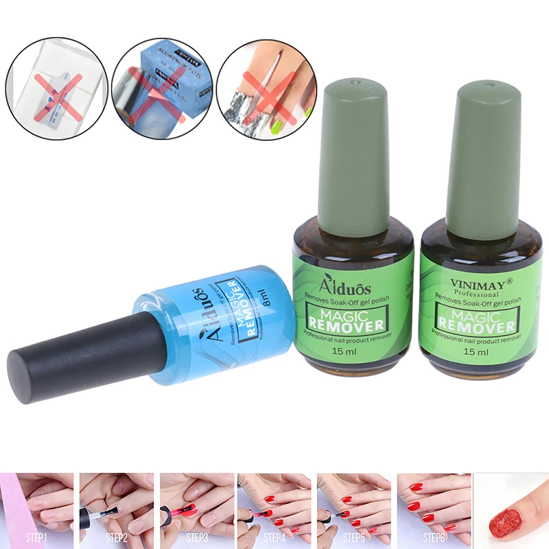 Acrylic Clean Degreaser For Nail Lacquer Burst Magic Remove UV Gel Nail Polish Magic Remover Soak off Nail Art Primer