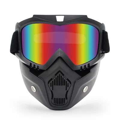 Новая велосипедная маска для лица Зимние виды спорта очки для сноуборда защита от ветра маска для лица велосипедные мотоциклетные очки велосипедные очки - Цвет: Многоцветный