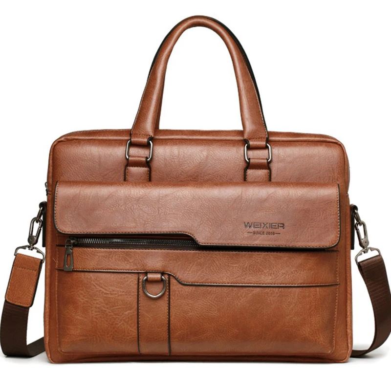 Мужские сумки сумка для ноутбука 14 дюймов кожаная мужчин мужская через плечо