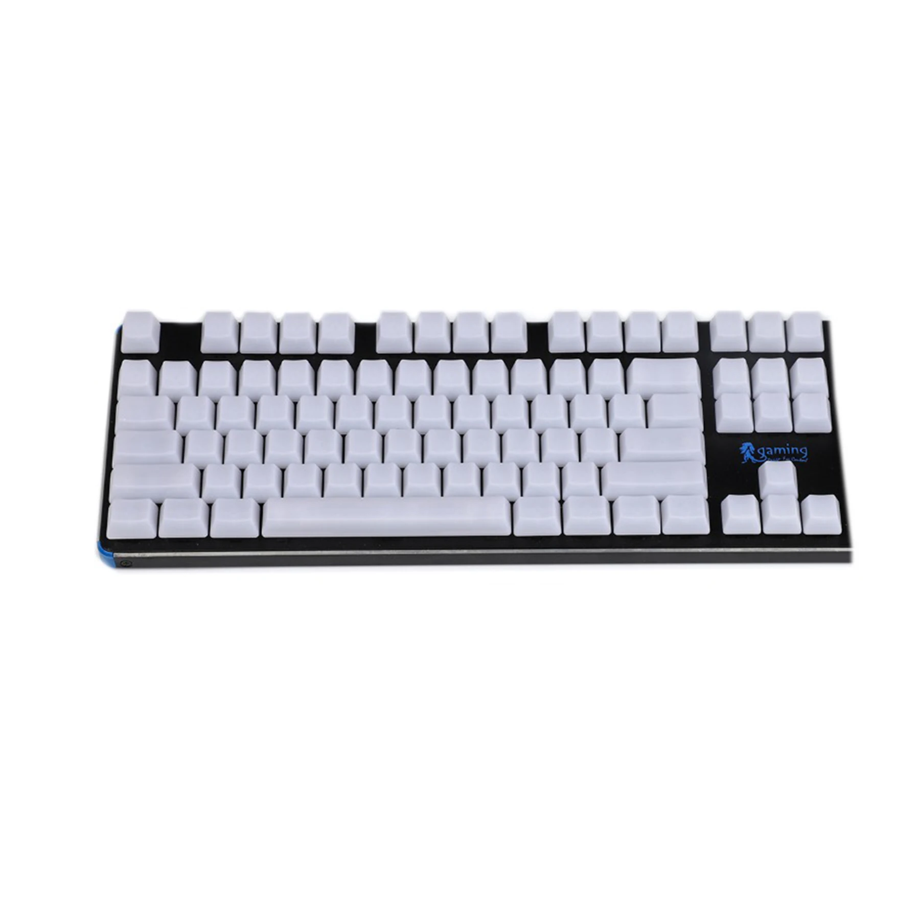 Only Keycap 61 ANSI YMDK 1.5mm ABS 108 87 61 ANSI ISO Blank Milk Fog OEM Profile Shine Through Keycap for RGB MX Mechanical Keyboard GK61