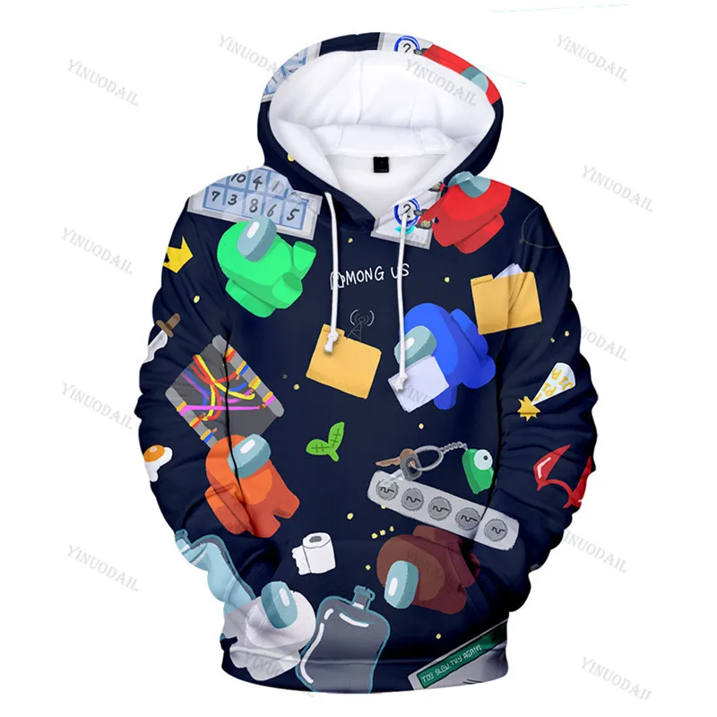 

Vedio Game 6 To 45 Years Kids Sweatshirt Impostor Game 3D Hoodie Boys Girls Star Cartoon Tops Teen Clothes
