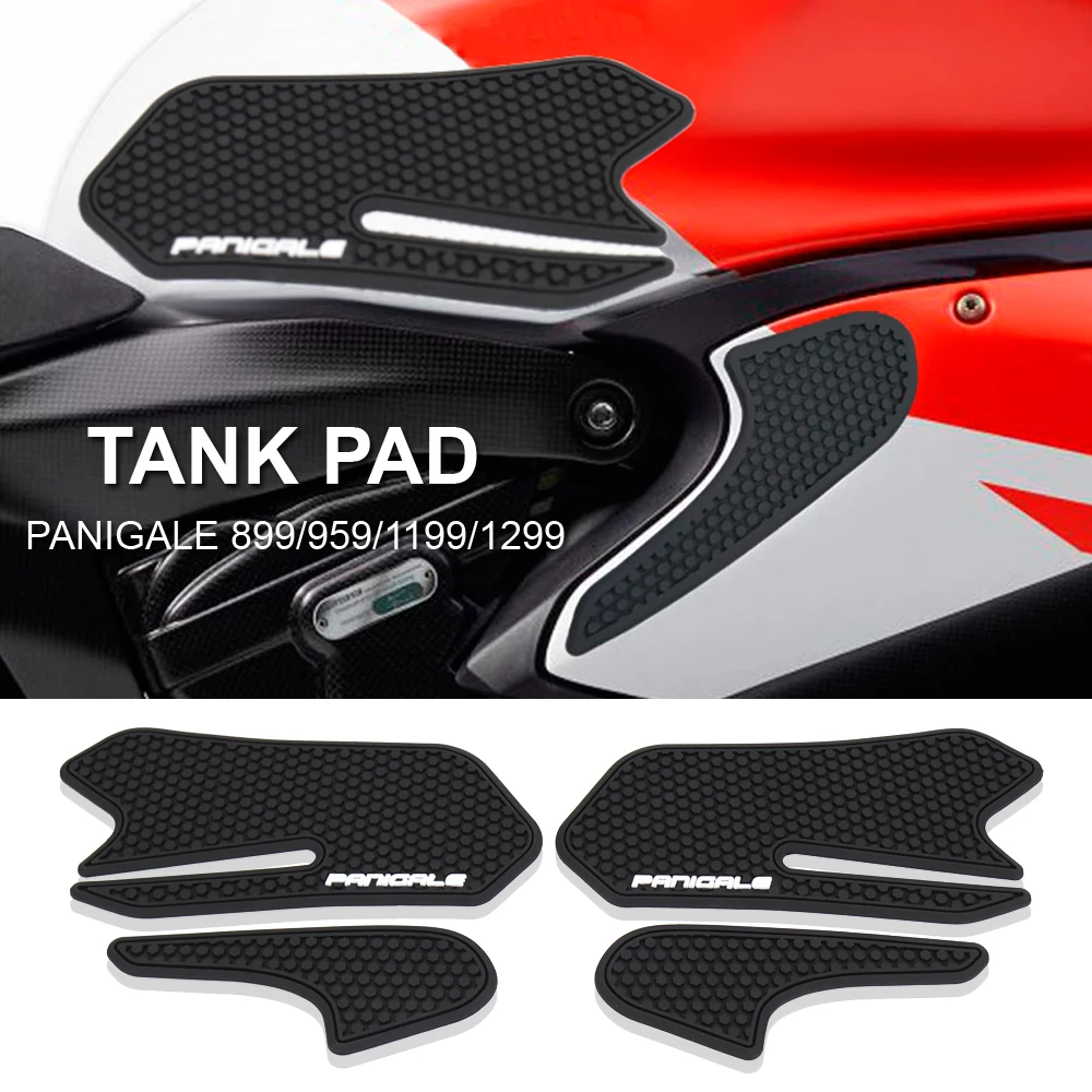 Tank Pad Side Sticker For DUCATI PANIGALE V2 899 959 1199 1299 Motorcycle Traction Gas Fuel Grip Decal Anti Slip Knee Protector maisto 1 18 ducati 1199 panigale static die cast vehicles collectible hobbies motorcycle model toys