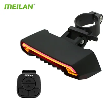 

Meilan x5 USB Bike Light Led Turn Signals Bicycle Lights Wireless Smart Brake Rear Tail Lamp Bicycle lantern Cycle Accessories
