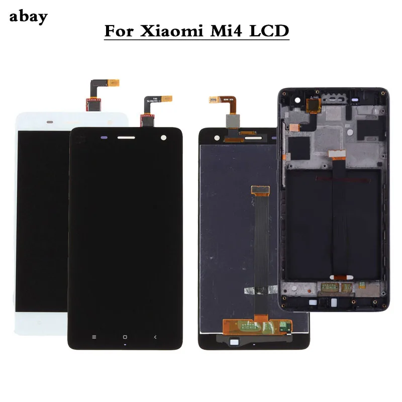 100% Новинка для Xiaomi Mi4 Mi 4 стеклянный сменный ЖК сенсорный экран дигитайзер в сборе