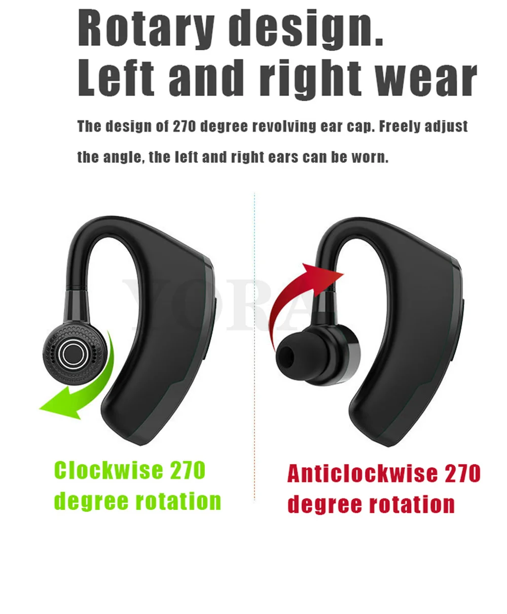 Fones de Ouvido sem Ruídos V10 v9 Headconjunto Intra-auricular com Bluetooth e Microfone Cancelamento de Ruídos Pelo Celular Iphone e Android - Image 3