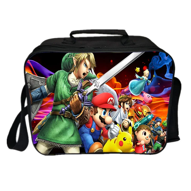 Супер Марио Smash Bros сумка для ланча со льдом пакет сумка с теплоизоляцией пикника походная сумка через плечо свежая сумка-холодильник
