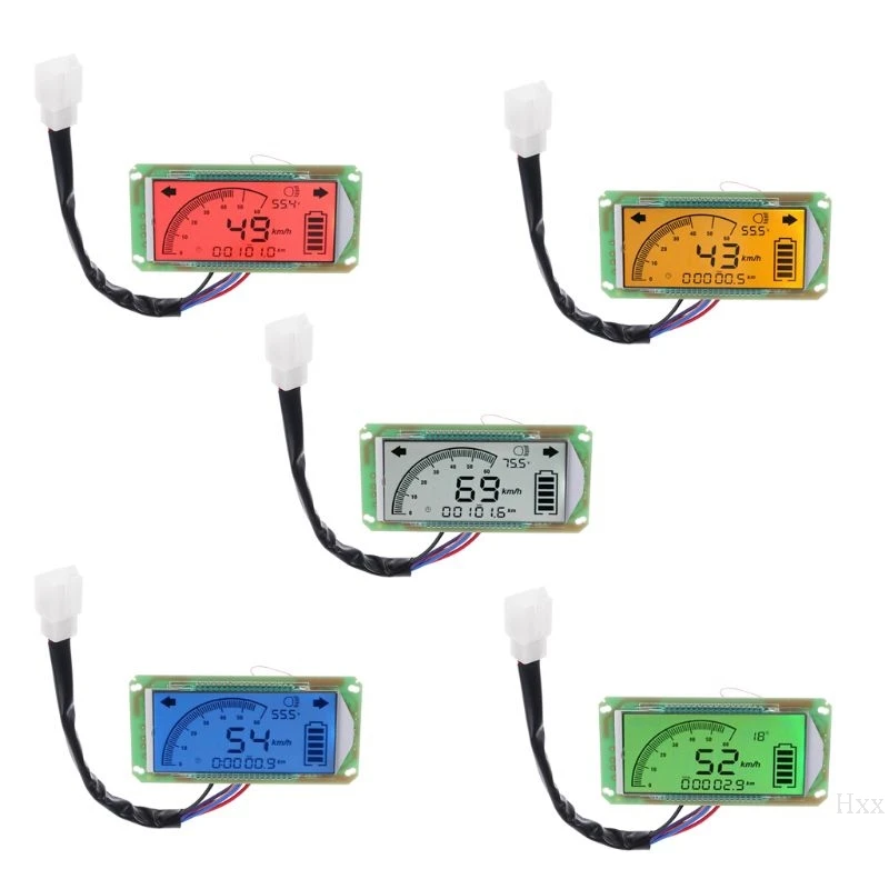 

High quality Speedometer Voltmeter Odometer for Electric Scooter Bike Dashboard 48V 60V 72V