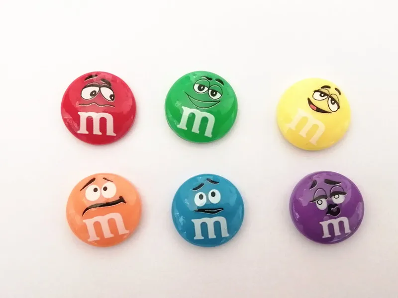 Мини M beans Смола каваи милые конфеты кабошон с плоской задней поверхностью DIY Скрапбукинг Украшение M bean Flatback Ремесло детские игрушки