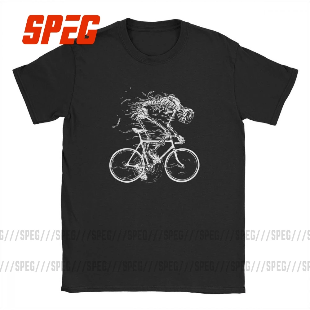 Skeleton Skull Cycle T Shirt Short Sleeve O Neck Graphic Tees Novelty