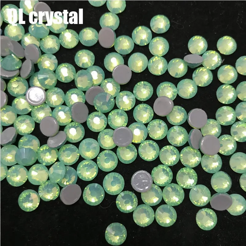 opal green Ss34 кристалл AB исправление стразы стекло Стразы flatback горячей фиксации Стразы для одежды свадебное платье - Color: opal green