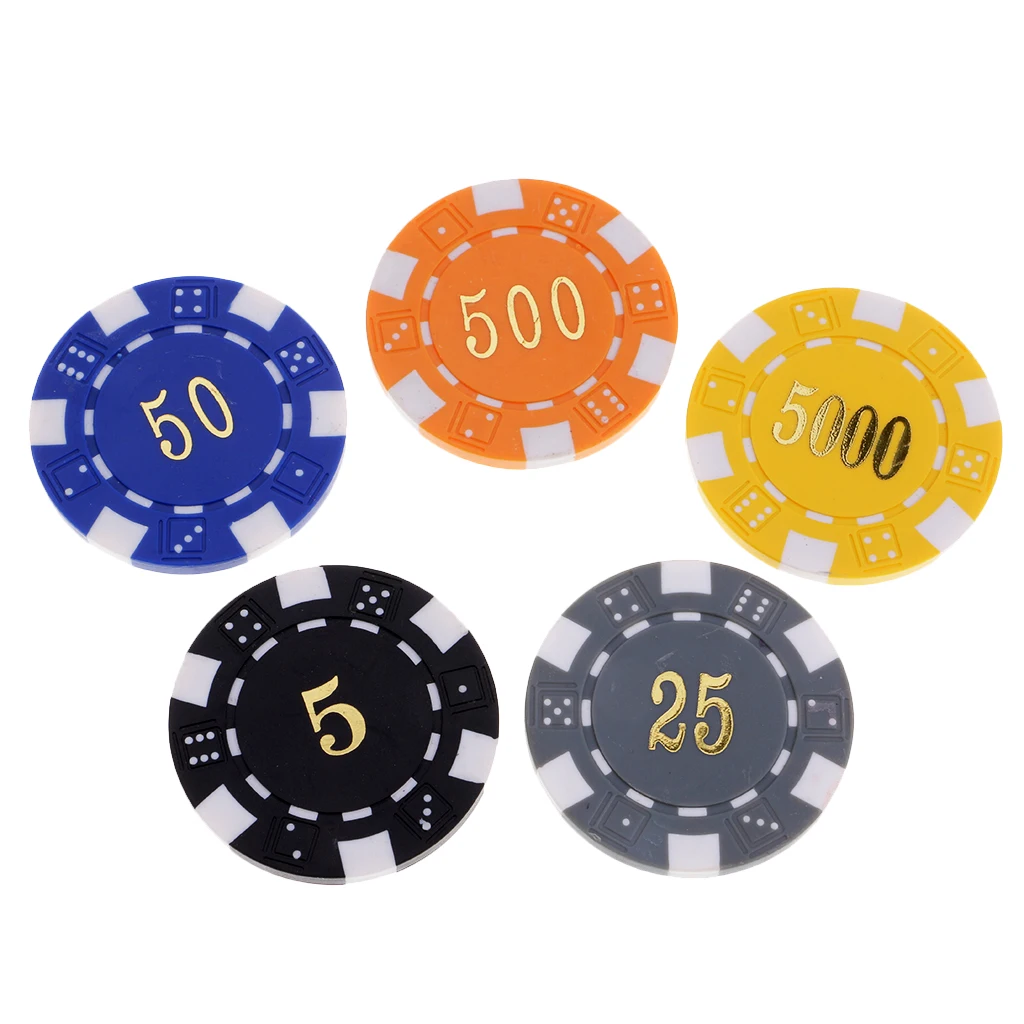12PCS Poker Chips Casino Coins Professional Poker Chips Board Game Supplies