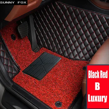 

SUNNY FOX car floor mats made for Kia K7 Cadenza full cover waterproof foot case car-styling carpet rugs perfect liners (2011-no