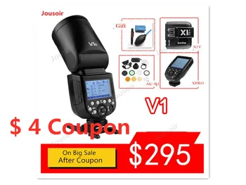 

Godox V1 Flash V1C V1N V1S V1F V1O TTL 1/8000s HSS lithium battery Speedlite Flash for C N S O CD50 T03 Y