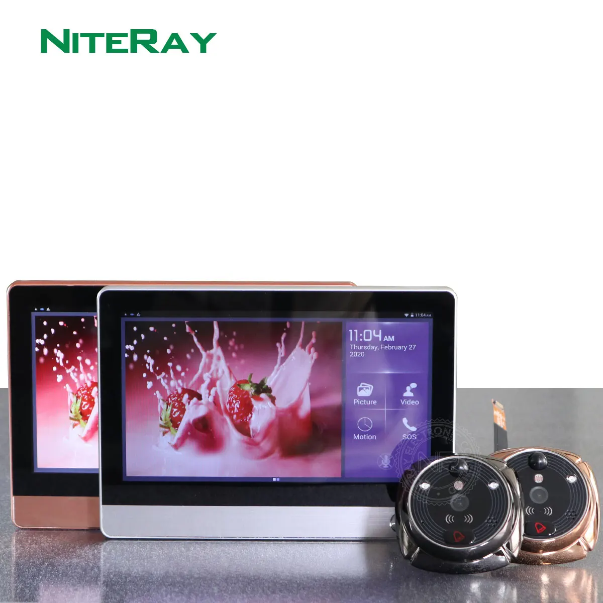 Wi-Fi 7 &quotTFT 1024*600 2 м монитор Двери видеодомофон домашняя дверь телефон рекордер