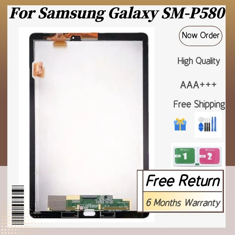 ЖК-дисплей для Samsung Galaxy TAB A 10 1 дюйма 2016 телефона P580 P585 сенсорный экран дигитайзер