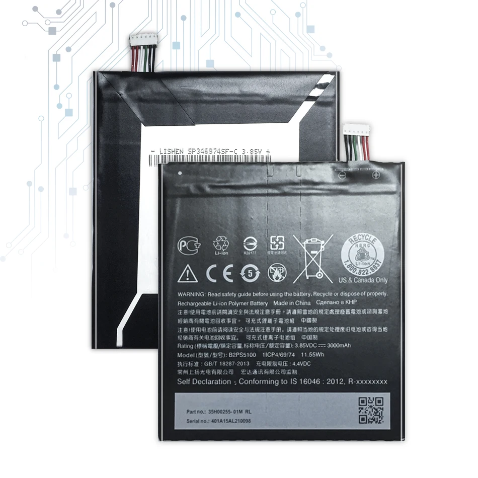 Ykaiserin литий полимерная аккумуляторная батарея для HTC One X9 X9U X9E E56ML /Desire 10 Pro B2PS5100 3000